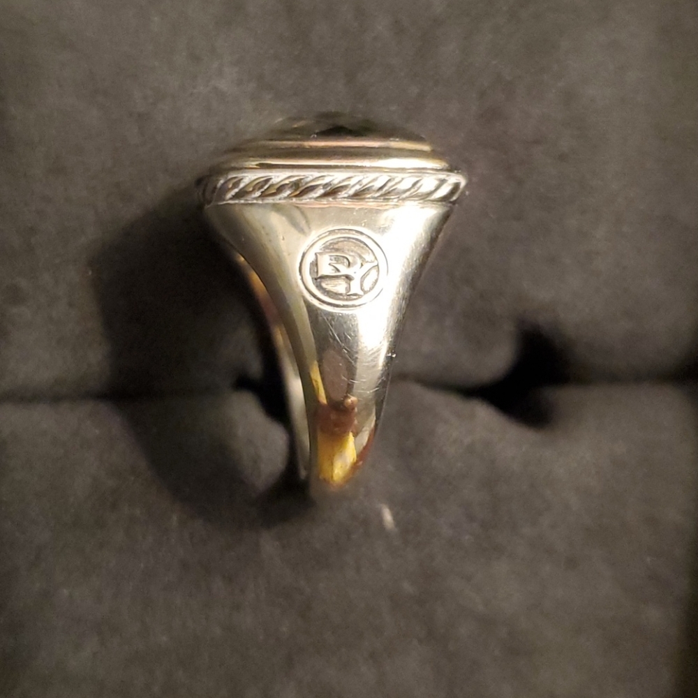 David Yurman Prasiolite stone Ring size 6.5 - Picture 6 of 7